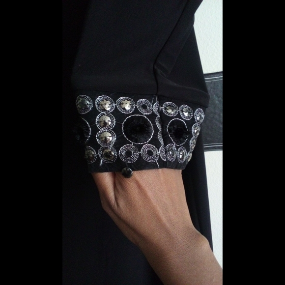 🆕LISTING! DRESSBARN EMBELLISHED BOATNECK FLARE DRESS(PRE-OWNED) - Picture 6 of 13